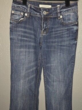 Stetson Women's 214 City Trouser Flare Leg Western Jeans Blue Denim Size 4